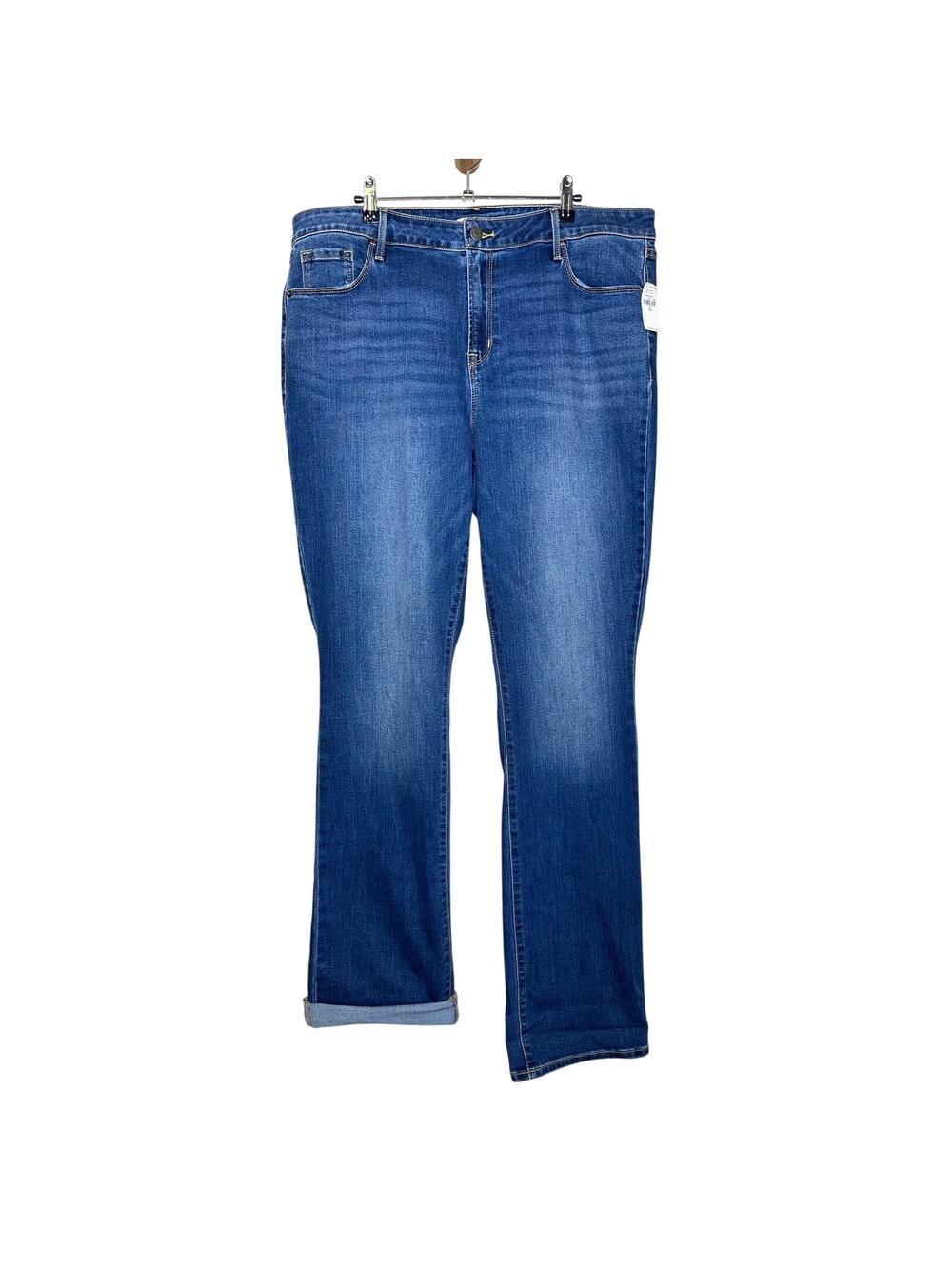 Old Navy Kicker Bootcut Mid Rise Jeans Medium Wash Womens Sz 18 Tall NWT